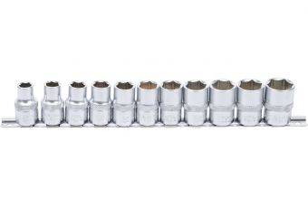 Muciņu komplekts, sešstūrains | 12,5 mm (1/2 collas) piedziņa | 10–21 mm | 11 gab (9106)