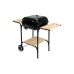GARDEN BBQ GRILL, LID&SHELFES, 47X47CM (99581)