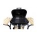GARDEN BBQ GRILL, LID&SHELFES, 47X47CM (99581)