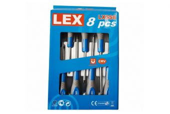 Skrūvgriežu komplekts | SL / Cross Slot | 8 gab. (LXSS8)