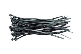 Skavas plastmas 150х2,4mm 100gab -melnas (73893)