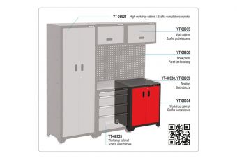 Шкаф инструментальный | 66 x 45.7 x 86.3 см (YT-08934)