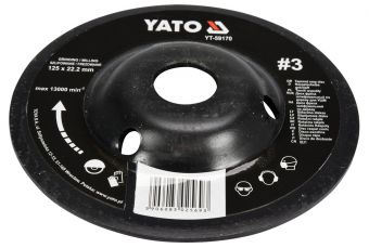 Disks slīpēšanas kokam 125mm No3 (YT-59170)