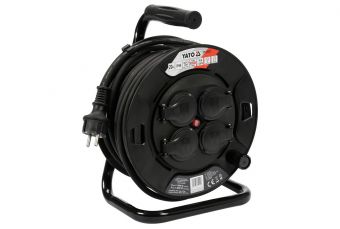 Резиновый удлинитель с барабаном 3х1,5 мм 20 м (YT-81052)