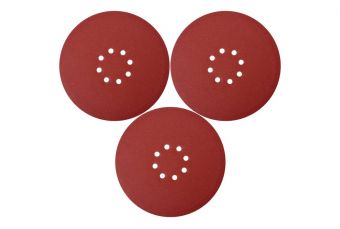 Круг шлифовальный на липучке перфорированный 225мм Р180 | 3 шт. (YT-83476)