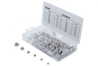 Ассортимент колпачков для шестигранных гаек 150 штук (14130)