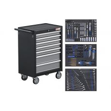 Тележка для мастерских | 7 ящиков | с 263 инструментами (4062)