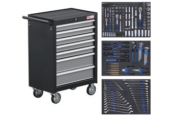 Workshop Trolley | 7 drawers | with 263 Tools (4062)
