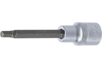 Muciņa ar uzgali | garums 100 mm | 12,5 mm (1/2 collas) | sešstūra 6 mm sešstūra (4261)