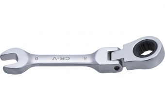 Ratchet Combination Wrench | short | adjustable | 8 mm (6908)