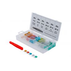 Ассортимент автомобильных предохранителей | мини | 121 шт. (8109)