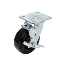 Колесо для тележки для мастерских | с основанием и тормозом (4100-3)