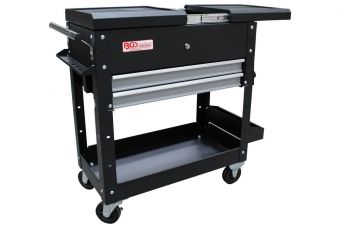 Тележка для мастерских | 2 ящика | Горизонтальный двойной выдвижной ящик | пустой (4105)