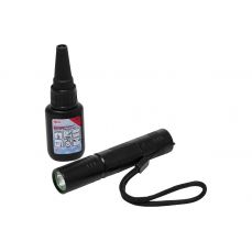 Специальный клей | "2-IN-1" | средняя вязкость | Бутылка 20г | УФ-лампа (80611)