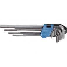 Набор ключей L-типа | удлиненные | hex шестигранник 1,5 - 10 мм | 9 шт. (808)