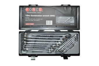 Набор дюймовых комбинированных ключей с 1/4" до 1" Force (5134)