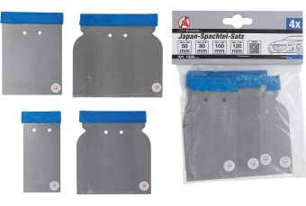 Japan Scraper Set | Spring Steel | 50 / 80 / 100 / 120 mm | 4 pcs. (1636)