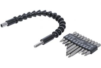 Набор бит с гибким валом | 6,3 мм (1/4") привод | 11 шт. (20804)