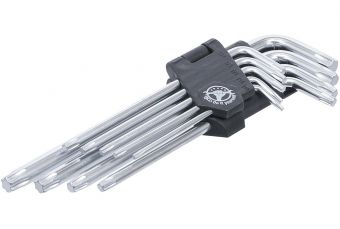 L tipa atslēgu kopa | garas | T-Star (Torx) T10-T50 | 9 vienības (816)