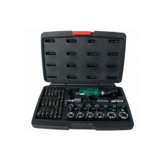 Пневматическая трещетка для головок 2в1 мини, 3/8 "и 6,3 мм с комплектом (PARW38KIT)