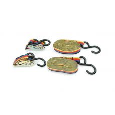 Ремни для багажа трещотка+крюк 25мм/5м 2шт (82400)