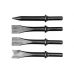 4pcs round shank chisel set (YT-09901)