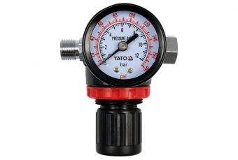 Редукционный клапан с манометром 1/4" (YT-2381)