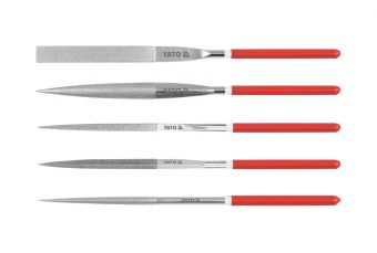 Набор алмазных напильников 5х180х70 мм 5 шт. (YT-6156)