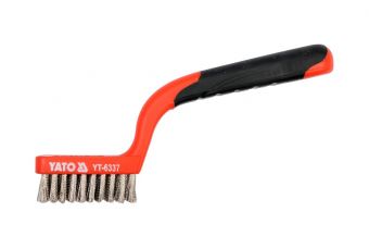 Щетка стальная c пластмасовой ручкой (YT-6337)