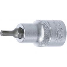 Muciņa ar uzgali | garums 55 mm | 12,5 mm (1/2 collas) | Spline (RIBE) M5 (4150)