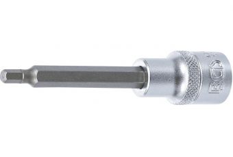 Galva ar ieliktni | garums 100 mm | 12,5 mm (1/2 collas) | sešstūra 5 mm sešstūra (4260)