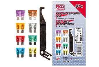 Automobiļu drošinātāju sortiments | 97 gab. (8126)