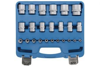 Комплект головок, шестигранник | 6,3 мм (1/4") + 12,5 мм (1/2") приводы | Дюймовые размеры | 23 шт. (2246)
