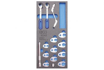 Tool Tray 1/3: Crowfoot Spanner and Flare Nut Wrench Set | 15 pcs. (4049)