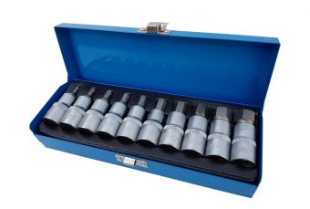 Набор вставок 12,5 мм (1/2") Hex шестигранник H4-H19, 10 шт. (KR122010D)