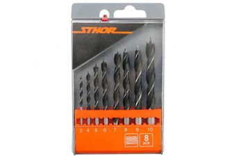 Набор свёрл по дереву 3-10мм /8шт/ касс. (22381)