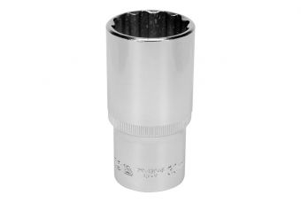 Bihexagonal socket 30mm 1/2" 12pt cv (YT-12948)