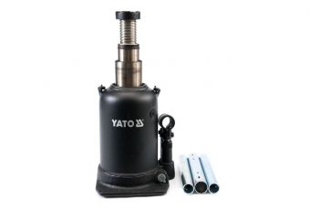 Two-piston hydraulic bottle jack 12 t (YT-1715)