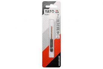 Metal drill with hex shank 2,0mm titan (YT-44751)