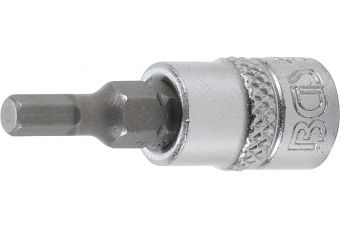 Bit Socket | 6.3 mm (1/4") Drive | internal Hexagon 4 mm (2498)