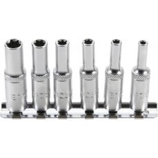 Набор торцевых головок E-Type | глубокие | 6,3 мм (1/4") привод | E4 - E10 | 6 шт. (6403)