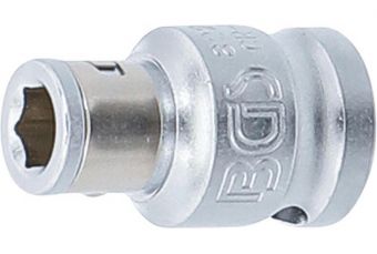 Битовый адаптер с удерживающим шариком | Привод 10 мм (3/8") | внутренний шестигранник 6,3 мм (1/4") (8225)