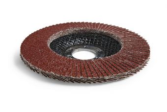 Curved edge flap disc P40 125X22.2mm (ES814040)