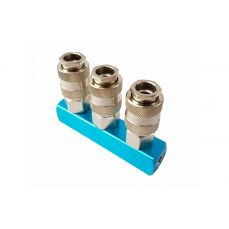 Quick-release connector triple | 1/4" (LF-17)