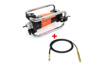 Vibrators betonam 2350W + šļūtene vibratoram 38mm, 4m (KD10846 + KD10847)