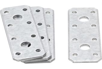 Tērauda plāksne savienojumam 100 x 35 x 2,5 mm | 4 gab. (80784)