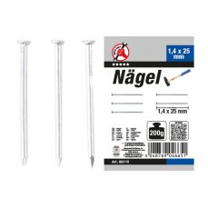 Гвозди ассортимент | 200 г | 1,4 x 25 мм (88110)