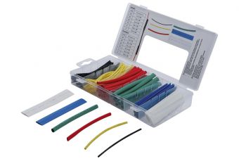 Ассортимент термоусадочной трубки | цветные | 99 шт. (88186)