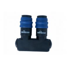 Gaisa sadalītājs ar 2 taisnām izejām 1/4 "(TSK-2)