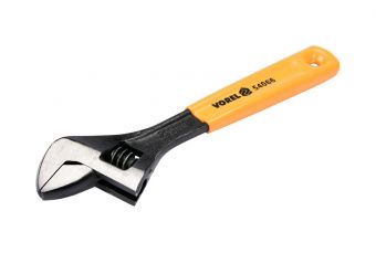 Ключ разводной резиновая ручка 200мм (54066)